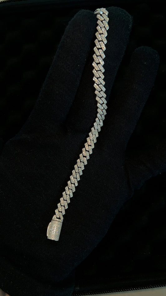 Cuban Bracelet – 925 Silver 6.00 CTW