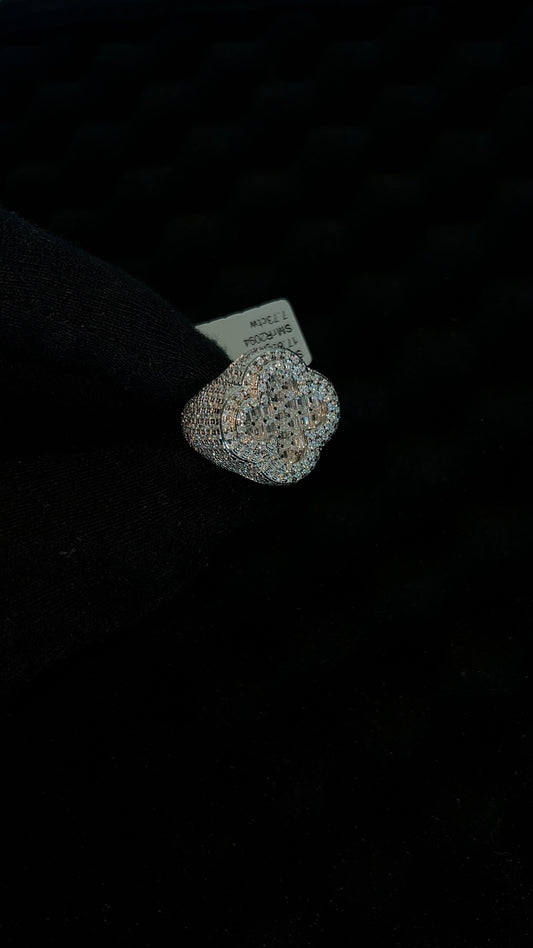 Clover Ring – 7.73 CTW, Silver