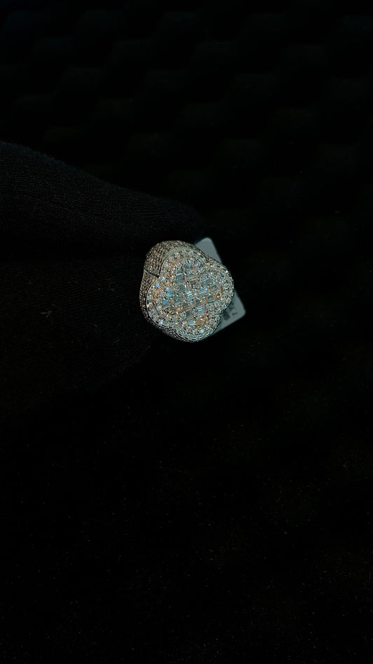 Clover Ring – 7.73 CTW, Silver