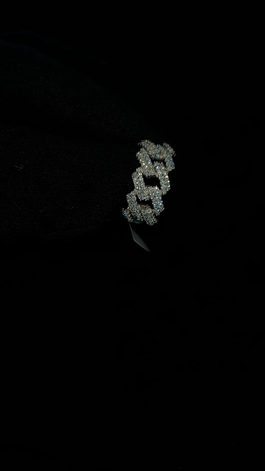 Cuban Style Ring – 3.00 CTW, Silver