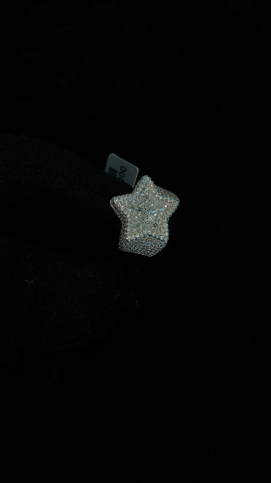 Star Ring – 3.87 CTW, Rose Gold
